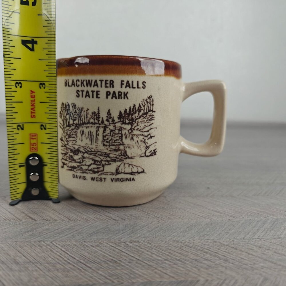 Vintage Blackwater Falls State Park Ceramic Mug Cup West Virginia - Picture 6 of 6